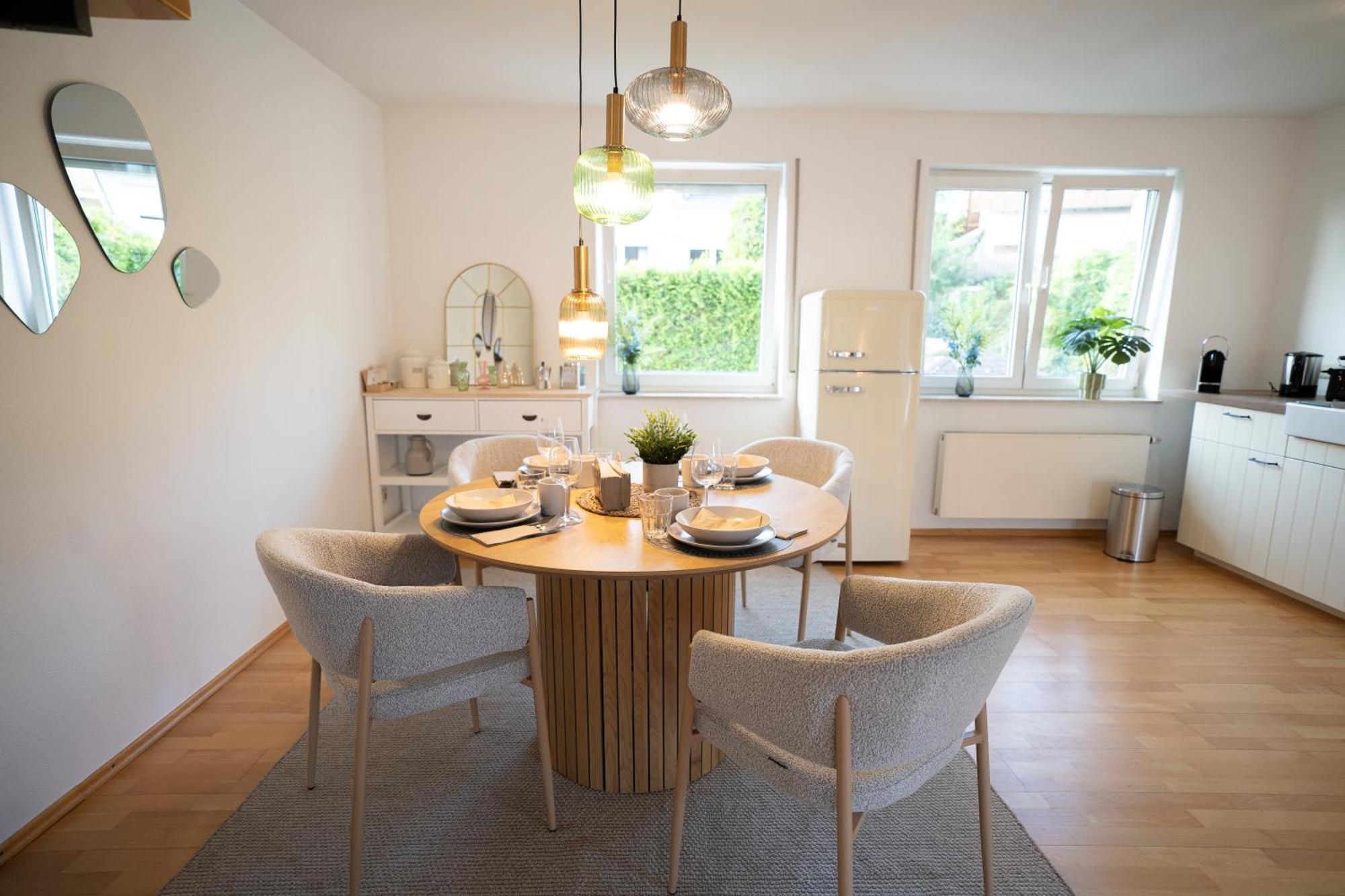 באד הונף אם ריין Stilvolle Maisonette Mit Charme מראה חיצוני תמונה